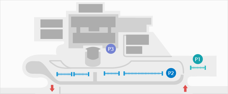 부산의료원 주차현황으로 주차동, 지하주차장(일반주차장) 응급주차로 나뉨